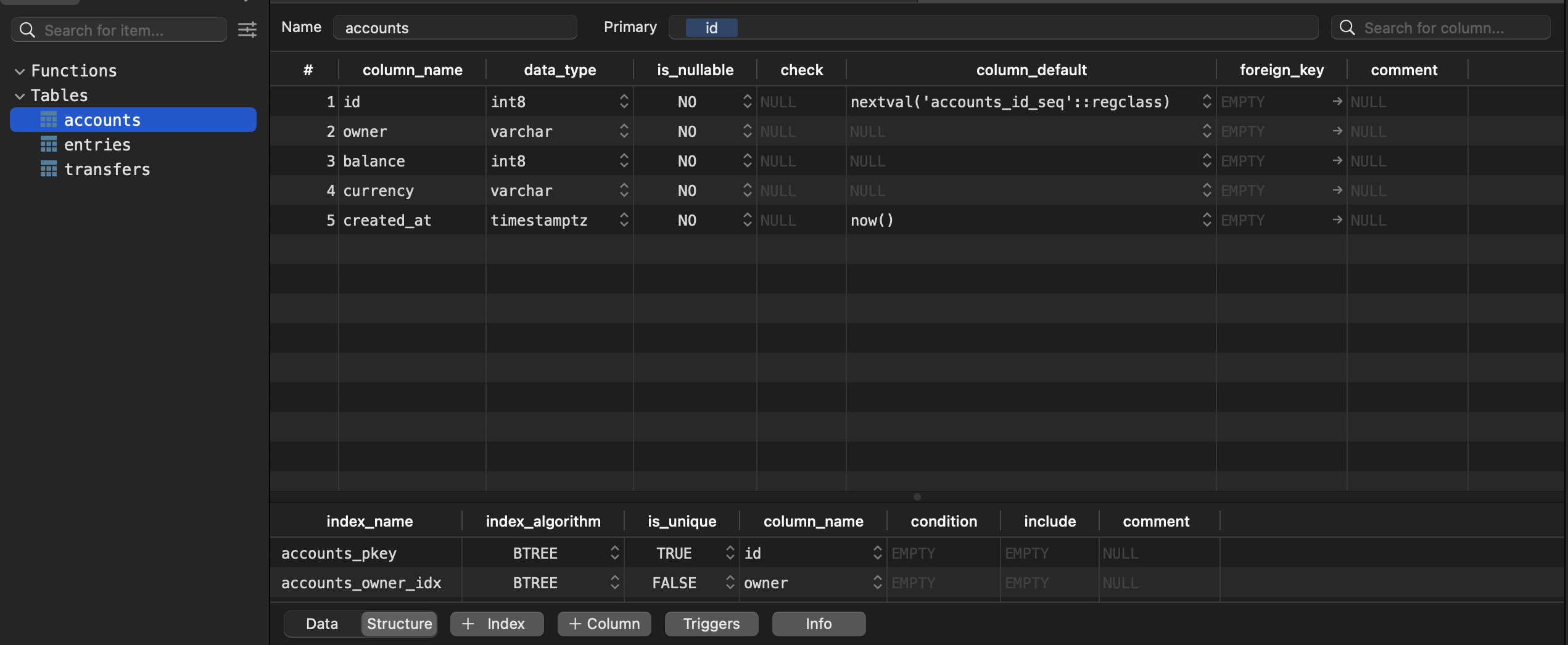 DB Structure